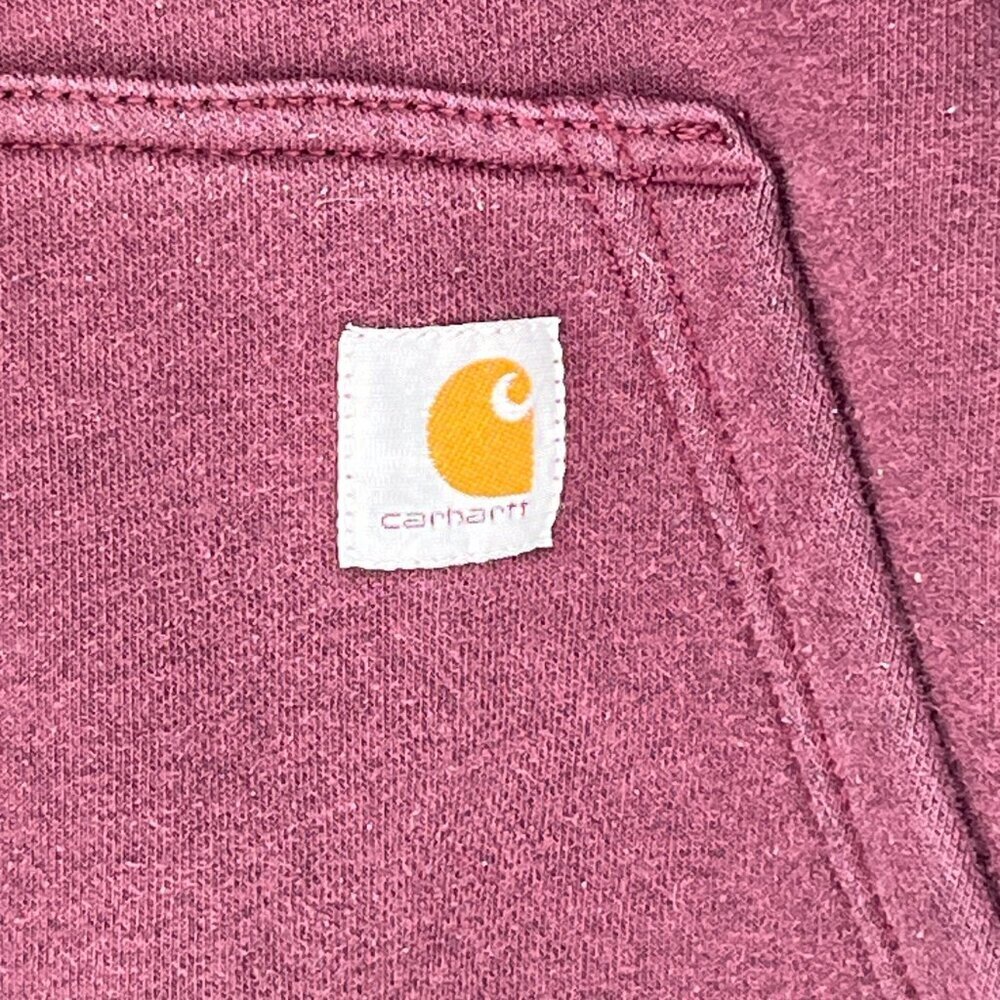 Carhartt 1/2 Zipped Hoodie Womens‎ Size 4-6  Kangaroo Pockets - Picture 3 of 9